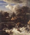 Chute d’eau dans un paysage rocheux Jacob Isaakszoon van Ruisdael
